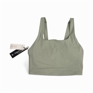 Aritzia TNA Life Endure Top | Silver Sage Green | NWT | Padded | Size S